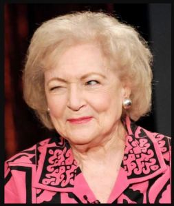 Betty White winking