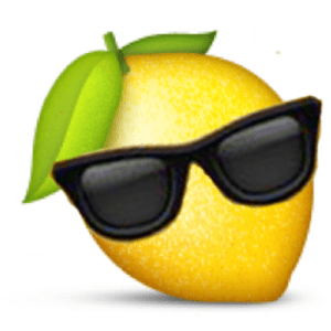 lemon wearing sunglasses
