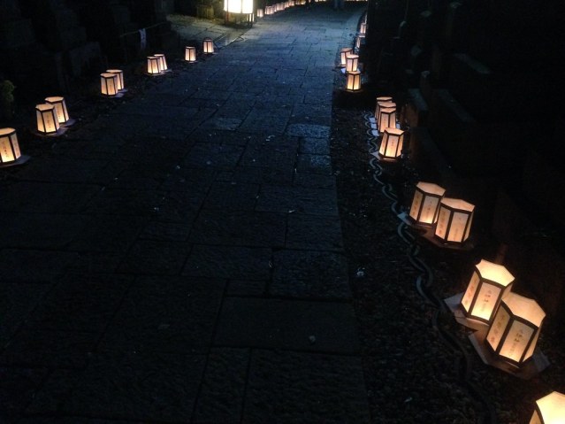 lighted path