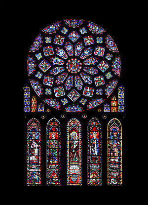 stained glass church window