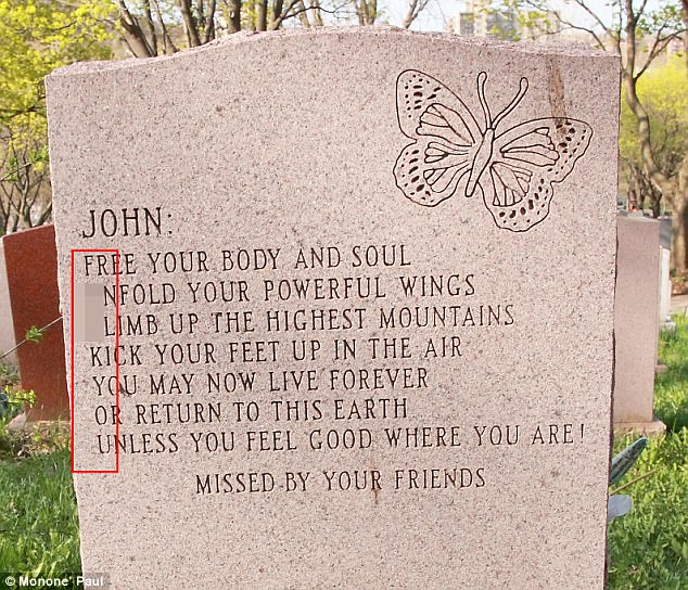 tombstone message
