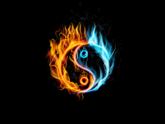 fire yin yang